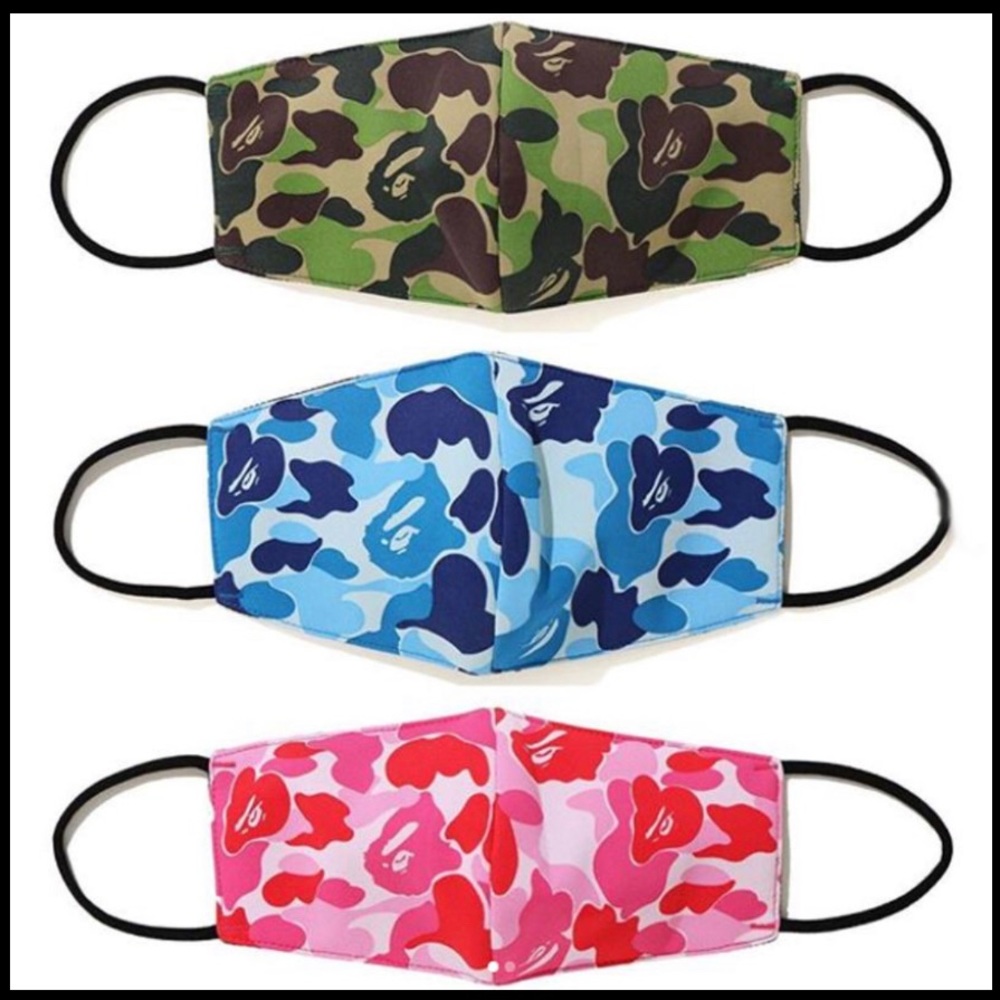 🖤New🖤 BAPE ABC Camo pink mask